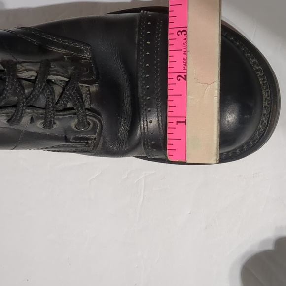 Vintage Corcoran Men Boots Size 7  Leather Military Combat Cap Toe Jump 1515 - Picture 10 of 12